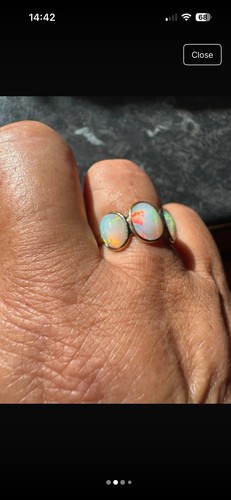 9ct gold ethiopian opal size - 9ct,