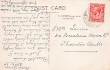 FAMILY HISTORY - POSTCARD - LEWIS - THORTON HEATH BENSHAM MANOR ROAD SURREY 8