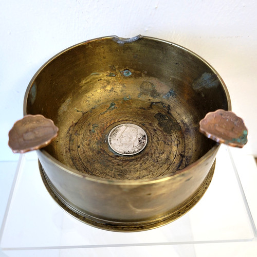 Vtg trench art brass - vtg,