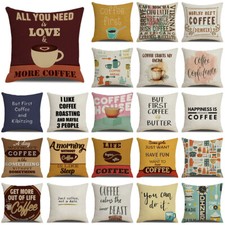 18" Funny Coffee Quote Saying