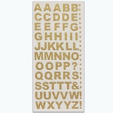 SMALL ALPHABET/NUMBER GLITTER LETTER STICKERS 3D Diamante Peel Off Craft 15mm