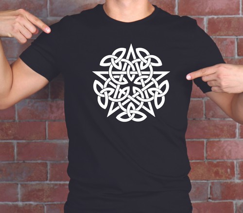 Pentagram shirt celtic knot - celtic,