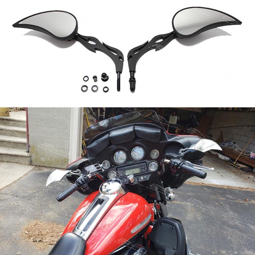 Motorcycle flame teardrop - 2x,