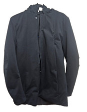 Ministry of Supply Mens Hooded Full Zip/snap Jacket Black Navy EUC Sz XS