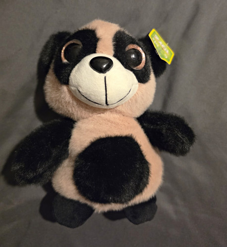 Black white panda - black, plush