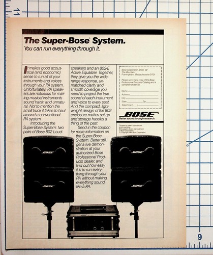 Vintage 1982 bose super - bose, super-bose