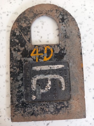 Original metal plate from - original,