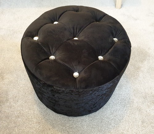 Handmade black velvet - black,
