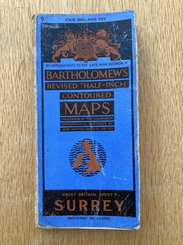 Bartholomew cloth map - cloth,