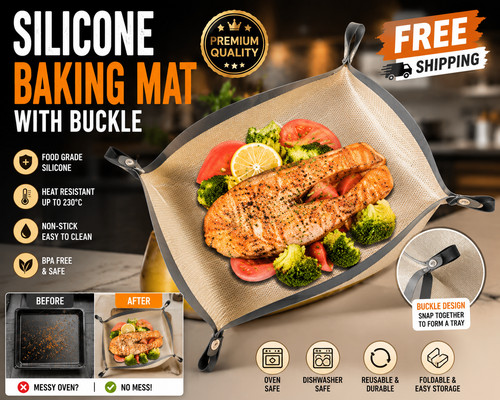 Silicone baking mat with - silicone,