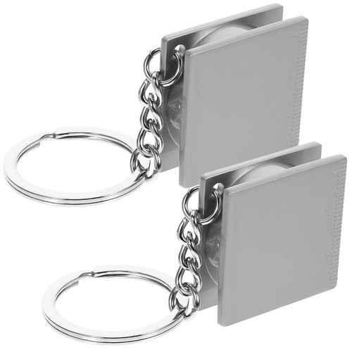 Metal tape measure keychain - tape,