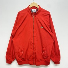 Vintage Izod Lacoste Harrington Jacket Mens XL Tall Red 80s Mod Skinhead Casuals