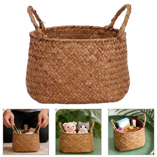 Woven storage basket - storage, organizer