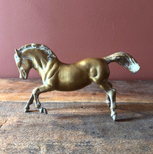 Vintage Solid Brass Horse