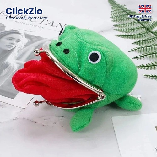Plush frog coin wallet - 1,