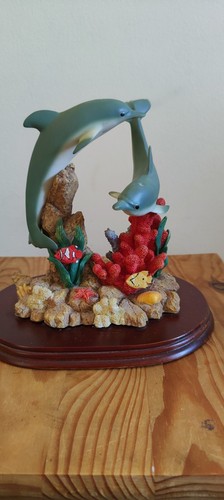 Vintage dolphins figurine - dolphins,