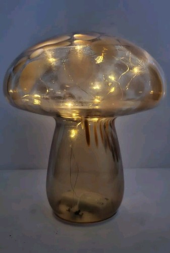 Confetti glass toadstool - glass,