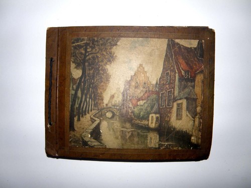Old photograph postcard album - old,