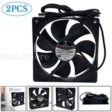 2PCS 12cm DC 5V USB Cooler Black Silent Cooling Fan For Desktop PC Computer Case
