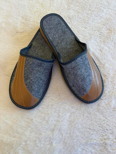 Men felt slippers - felt, with