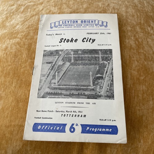 1961 leyton orient stoke - orient, v