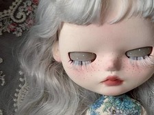 Custom Icy Doll №17 White Hair OOAK Blythe-size