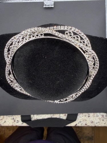 Crystal silver tone - 2,