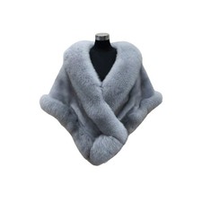 Faux Fur Long Shawl Stole Wrap