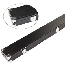Long hard black cue case - hard,