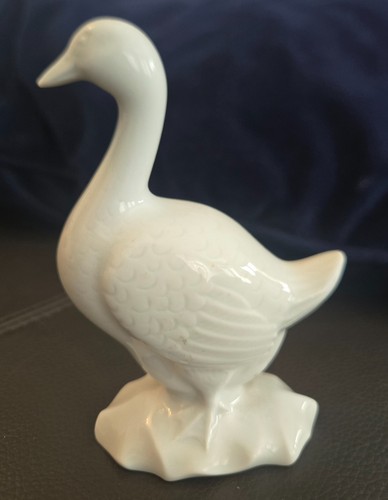 Haviland white porcelain goose - haviland,