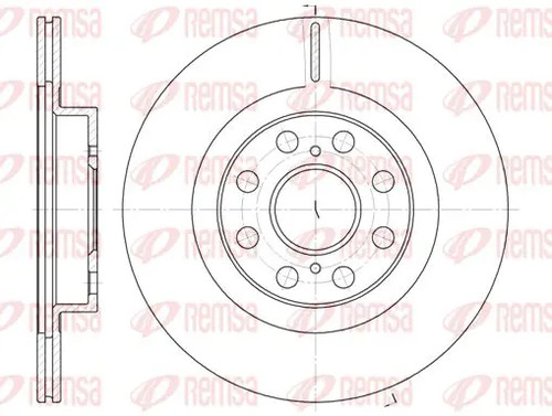 Brake disc rear axle - brake, vented