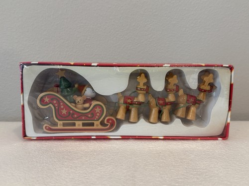 Dakin wooden santa and sleigh - santa,