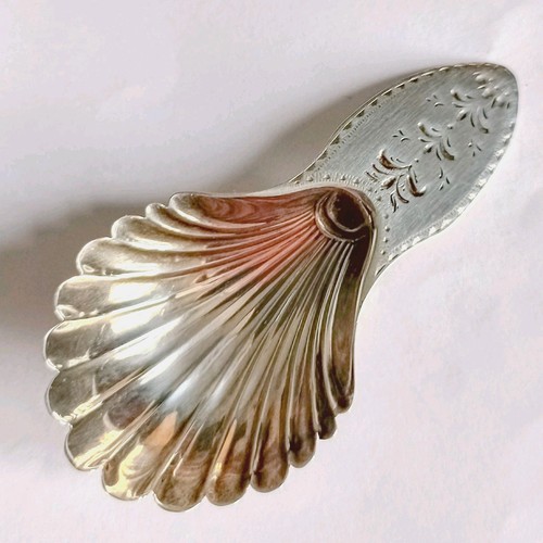 Georgian solid silver caddy - silver,