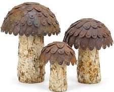 Set of 3 Large Rusty Metal