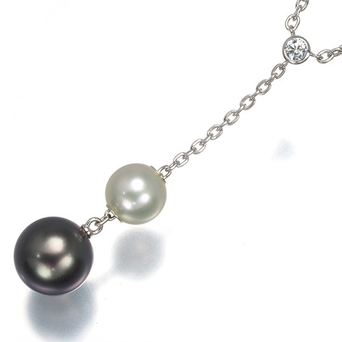 Auth mikimoto necklace - auth, black