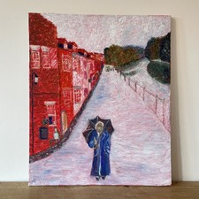 English Street Scene Portrait