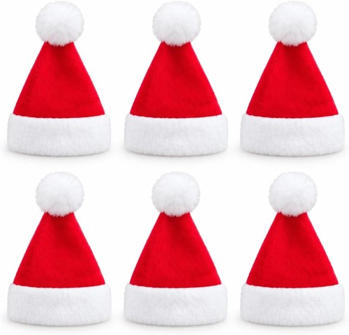 Set mini santa hats 12 - set,