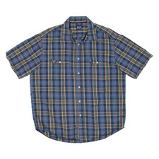 GAP Mens Shirt Blue Check L