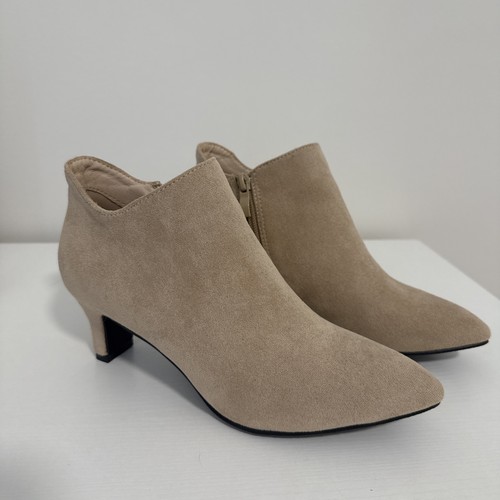 Women taupe faux - taupe, suede