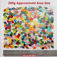 Colorful Mosaic Glass Rhombus