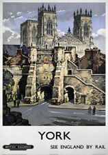 British Railways | York | See England By Rail | Vintage Poster | A1, A2, A3