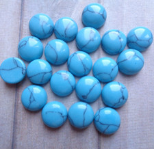 2pcs 8mm Natural/Synthetic Round Semi Precious Loose Gemstone Cabochons