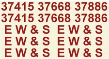 OO Gauge Waterslide Transfers