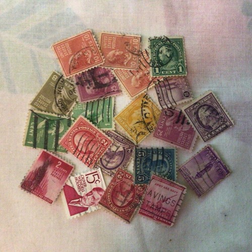 Worldwide stamps off paper - stamps,