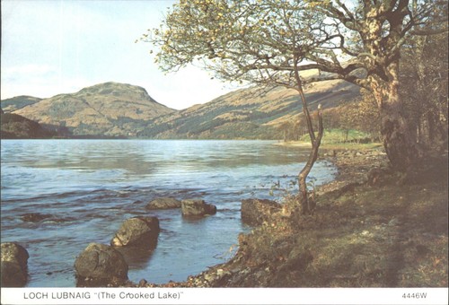 Vintage loch lubnaig scotland - loch,