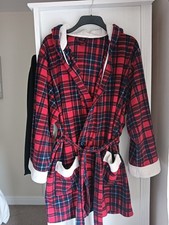 Dressing Gown Red Tartan