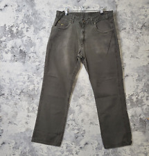 R M Williams Grey Denim Jeans 36R L30 Straight Wash  Made In Australia A