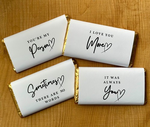 Valentines chocolate wrapper