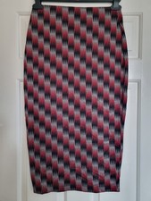 Tokyo Doll Geometric Red Grey