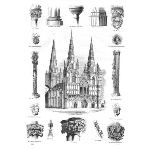 Lichfield cathedral showing - lichfield,
